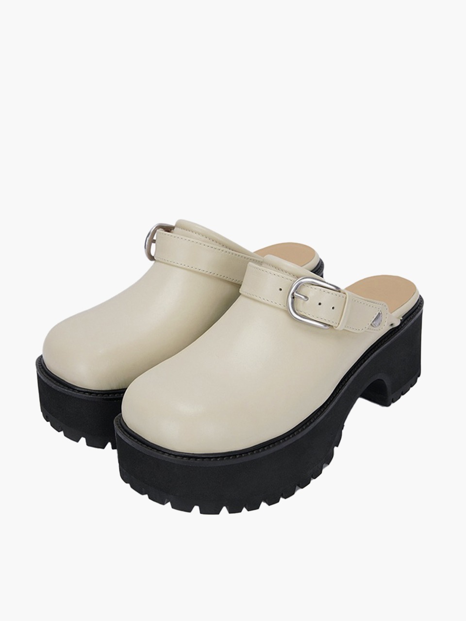 [Margesherwood] / ☆ 70's CLOGS / ivory plain