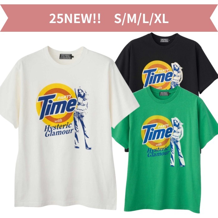 《ヒステリックグラマー》PARTY TIME 半袖Tシャツ