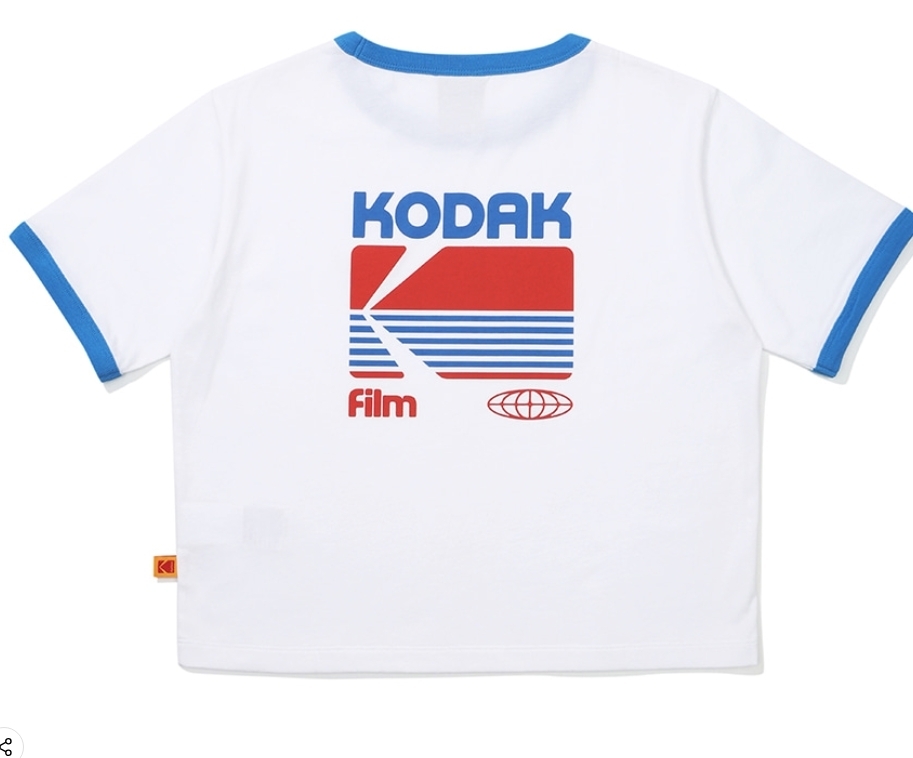 ★KODAK/グラフィック リンガー 半袖 Tシャツ ウーマン