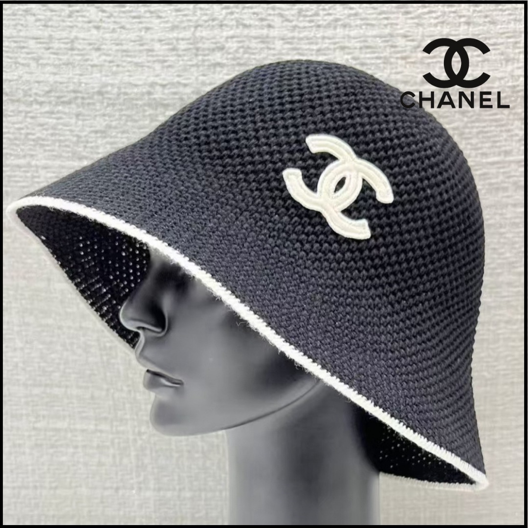 【即完売必至】◆CHANEL◆ 25C ブラック バケットハット