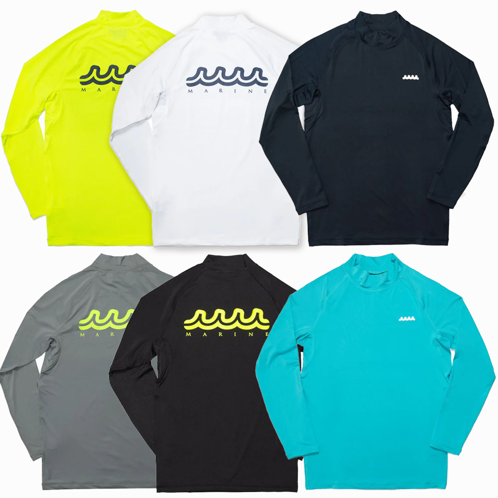 【muta MARINE】ロゴ ラッシュ ロングスリーブ Tシャツ すぐ届く