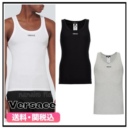 ★VERSACE★ヴェルサーチ ロゴ タンクトップ 送関込