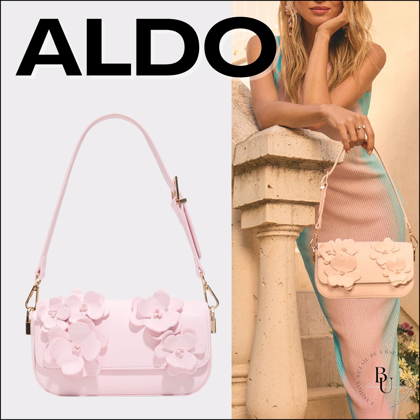 花柄【ALDO】2way デイジー クロスボディバッグ