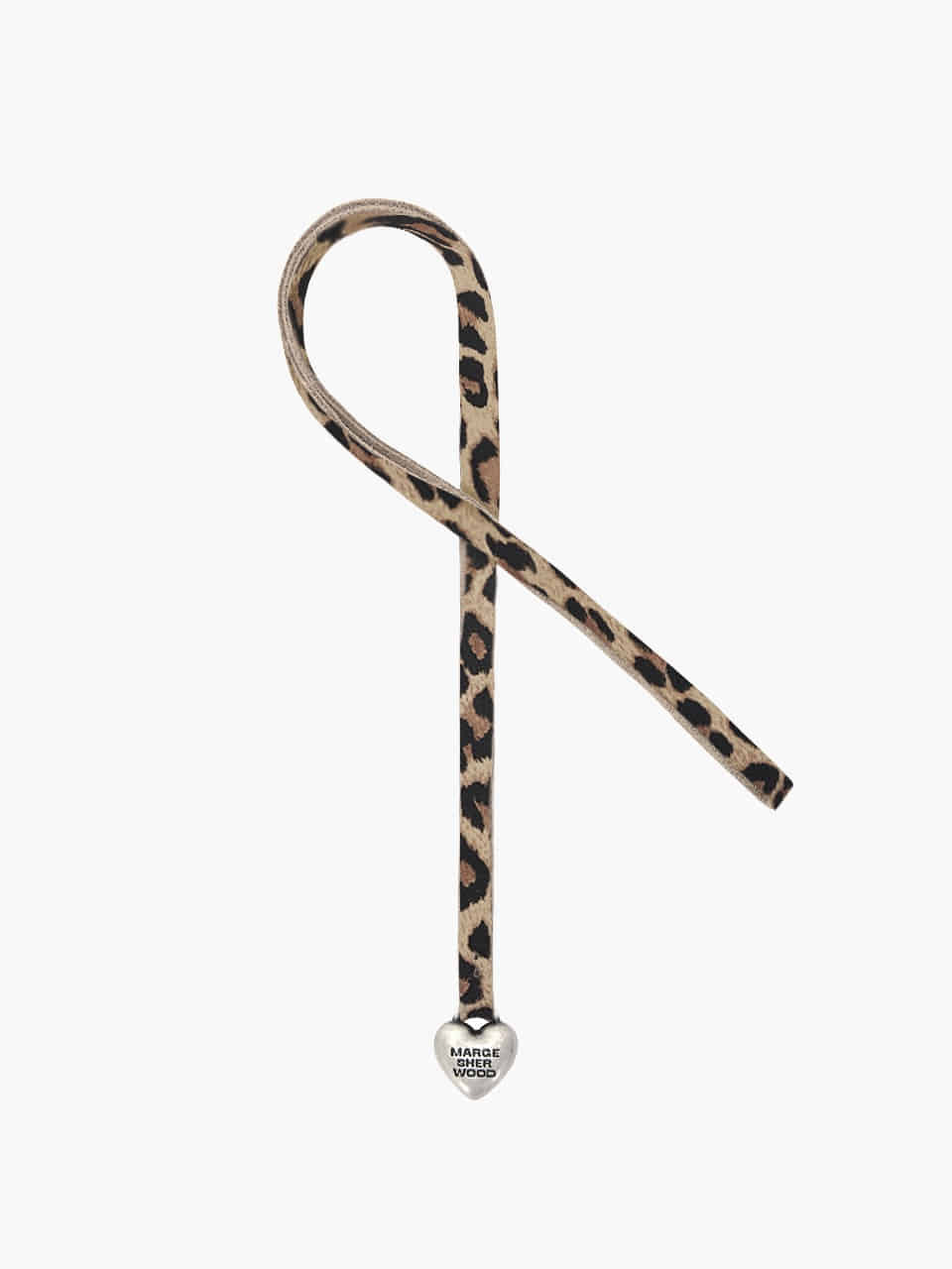 ファッション雑貨・小物その他 [Margesherwood] / HEART CHARM / cream leopard suede