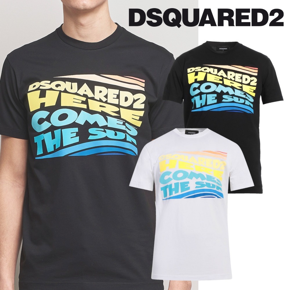 関税送料込♪DSQUARED2/「HERE COMES THE SUN」Tシャツ