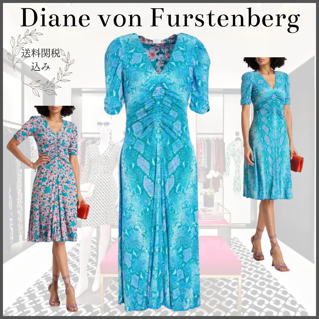 【DIANE VON FURSTENBERG】ミディワンピース リバーシブル