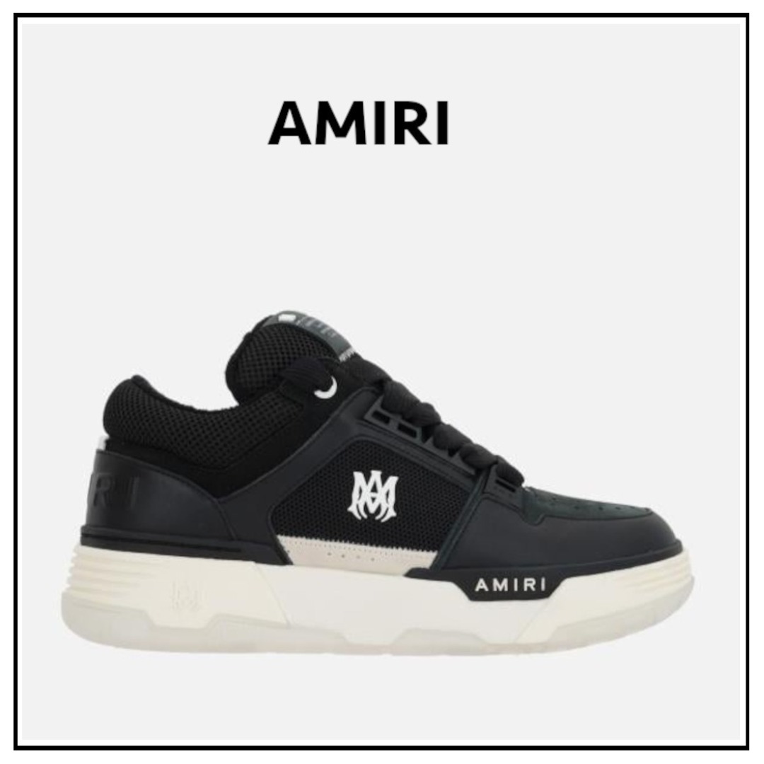関税込【AMIRI】MA-1 スニーカー厚底 レザー ロゴ メッシュ