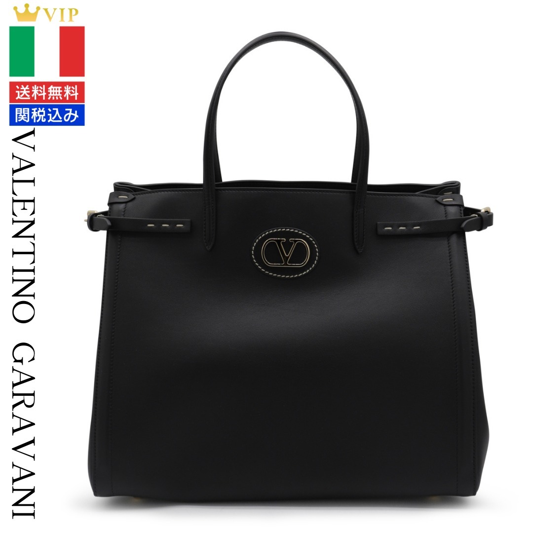 VIP【関税送料無料】希少 VALENTINO GARAVANI LEATHER TOTE
