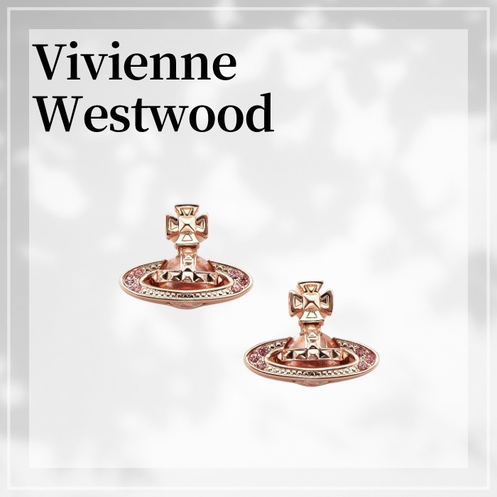 VivienneWestwood☆ PINA BAS RELIEF ピアス ピンクゴールド