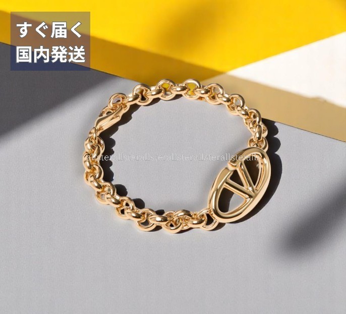【VALENTINO】ヴァレンティノ Vロゴ チェーン ブレスレット