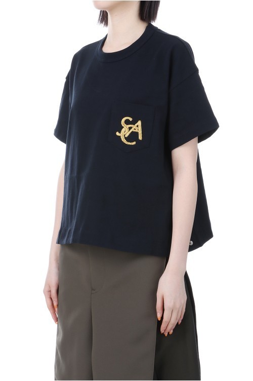 タキマキ愛用《Sacai》エンブレム コットン ジャージーTEE.
