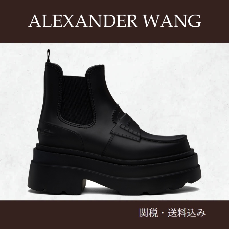 Alexander Wang ☆75mm アンクル プラットフォーム レインブーツ