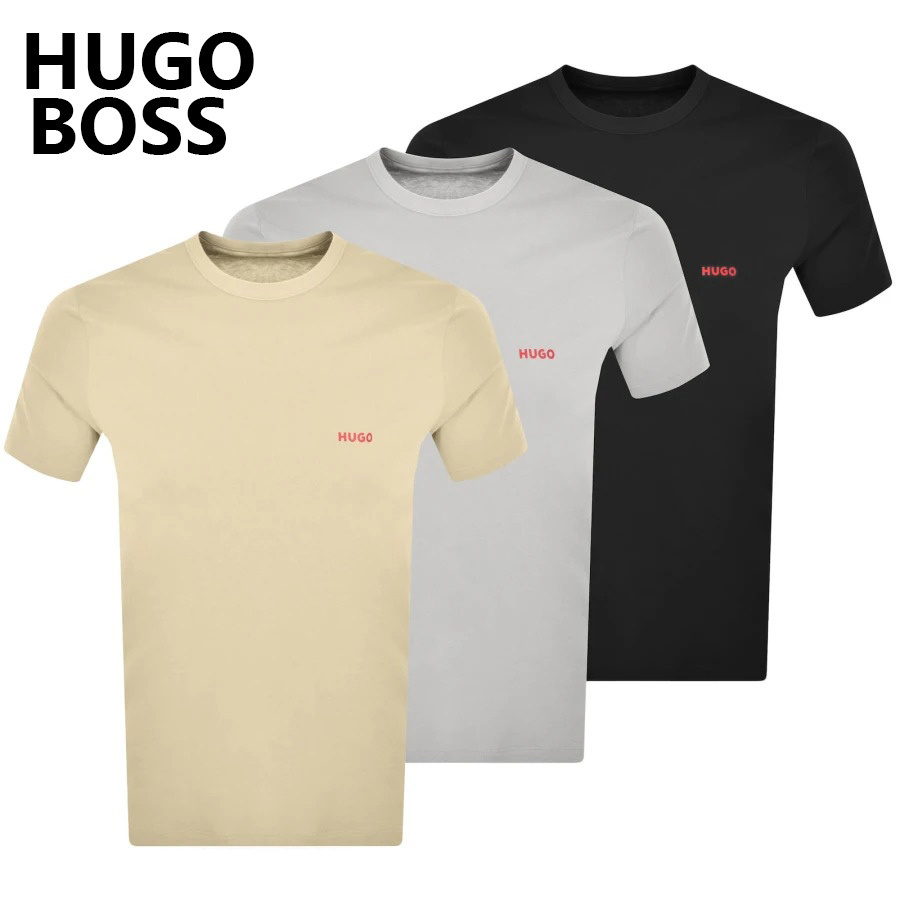 【HUGO】 3パック クルーネックTシャツ