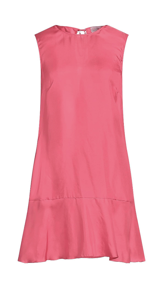 *Red Valentino* シルクサテンフレアワンピース