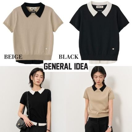 Tシャツ・カットソー GENERAL IDEA Tencel Essential Half Pullover 5BMM175 GENERAL IDEA(ジェネラルアイディア) トップス(レディース