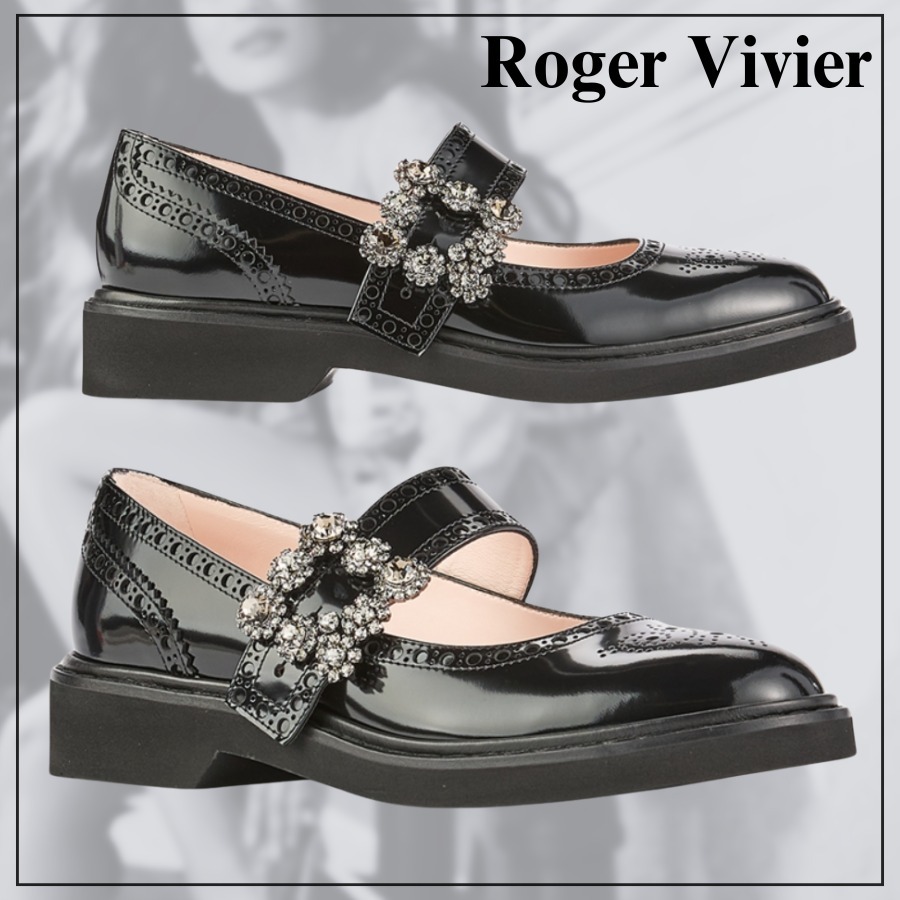 【Roger Vivier】レンジャーズ メリージェーン フラットシューズ
