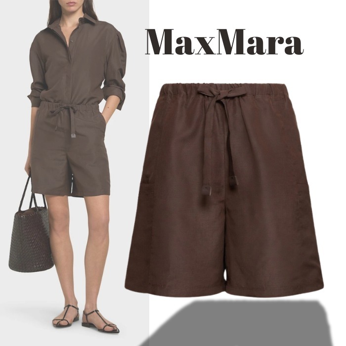 ★NEW★Max Mara☆Quebec リネン＆シルク ショートパンツ