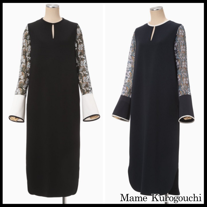 ◆Mame Kurogouchi マメ クロゴウチ◆フローラルレース ドレス
