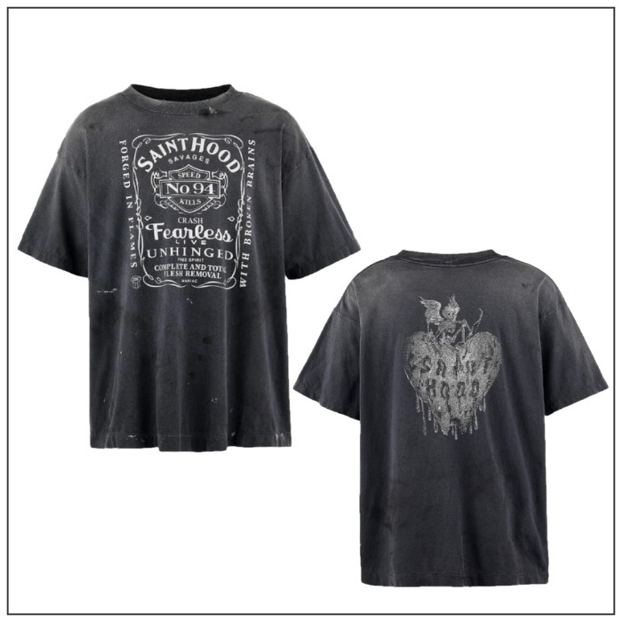 人気【SAINT Mxxxxxx】×NEIGHBORHOOD/NH_SS TEE STHD.FEARLESS