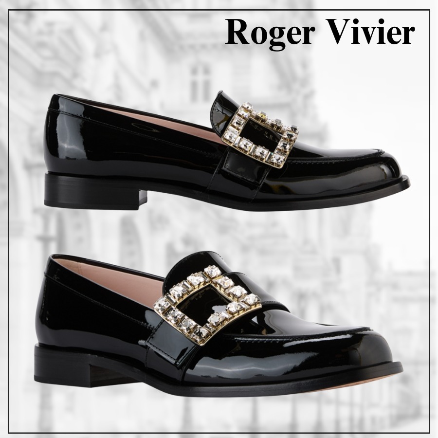 【Roger Vivier】海外限定 Tres Vivierパテントレザーローファー