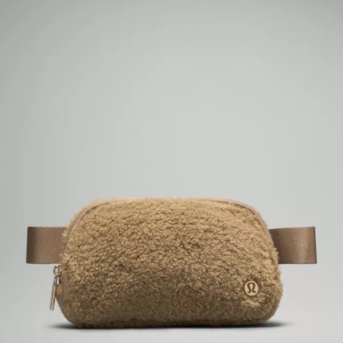Lululemon ルルレモン ベルトバッグ もこもこ 茶色 白 ホワイト