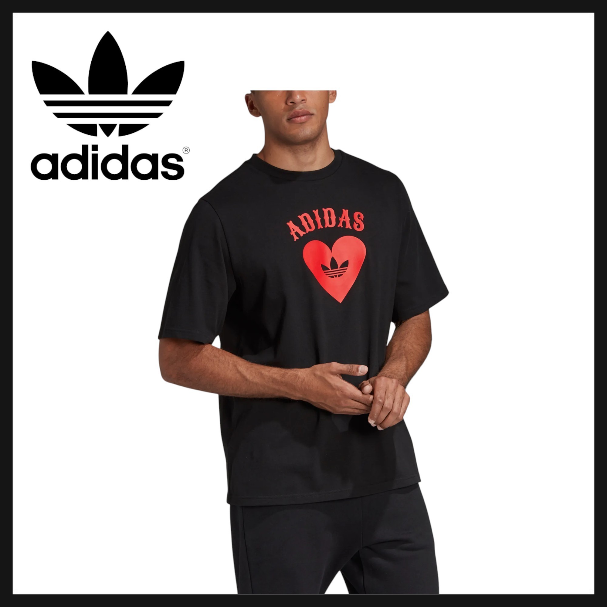 ★人気★ adidas originalsハートロゴTシャツ