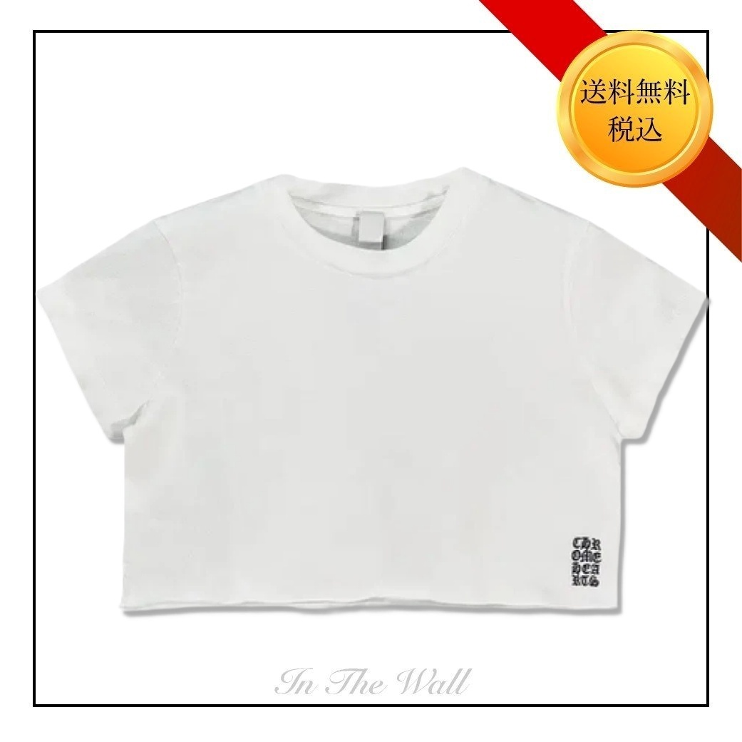 送料込♪【CHROME HEARTS】スクリプトロゴ クロップ Tシャツ