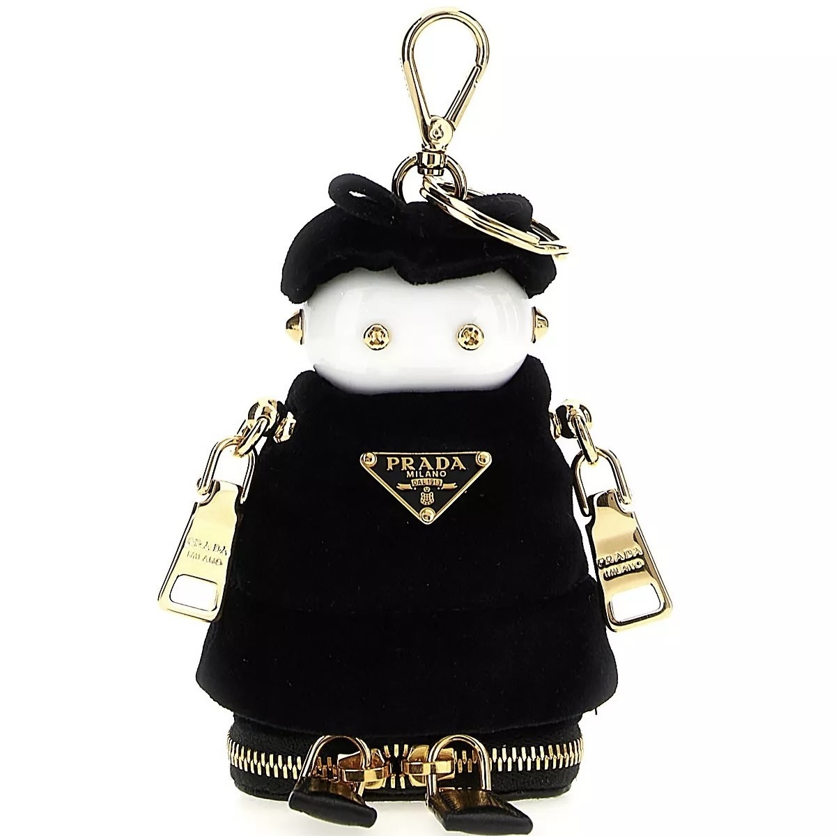 PRADA ロボットチャーム 三角ロゴプレート