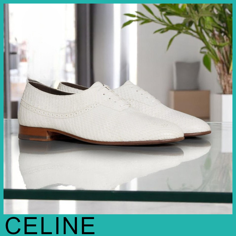 ★CELINE直営店★オックスフォード シャイニー パイソンレザー
