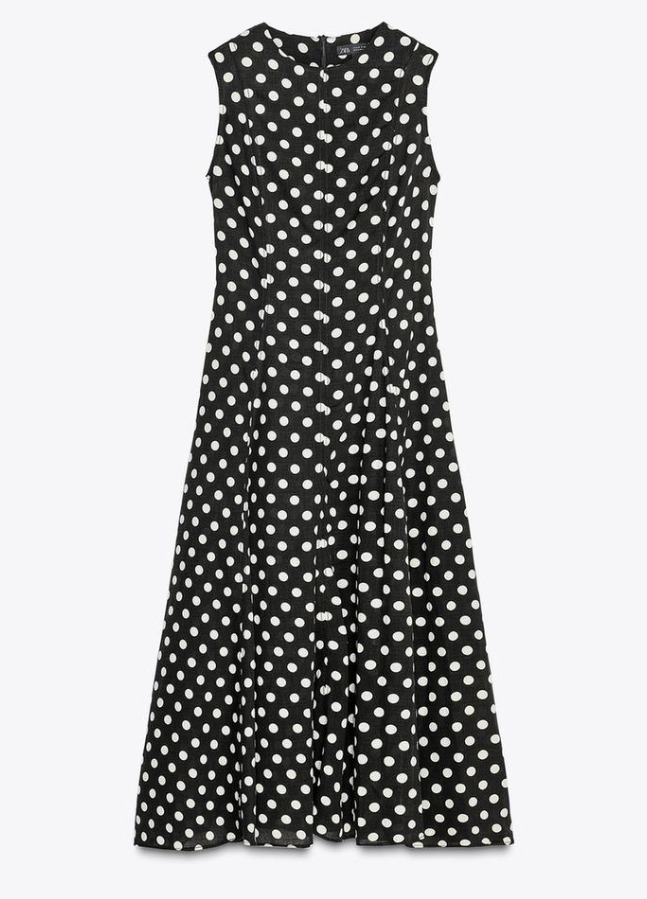 スペイン発送 ZARA ZWコレクション ポルカドット ホルタードレス スペイン発送 ZARA ZWコレクション ポルカドット バルーンドレス