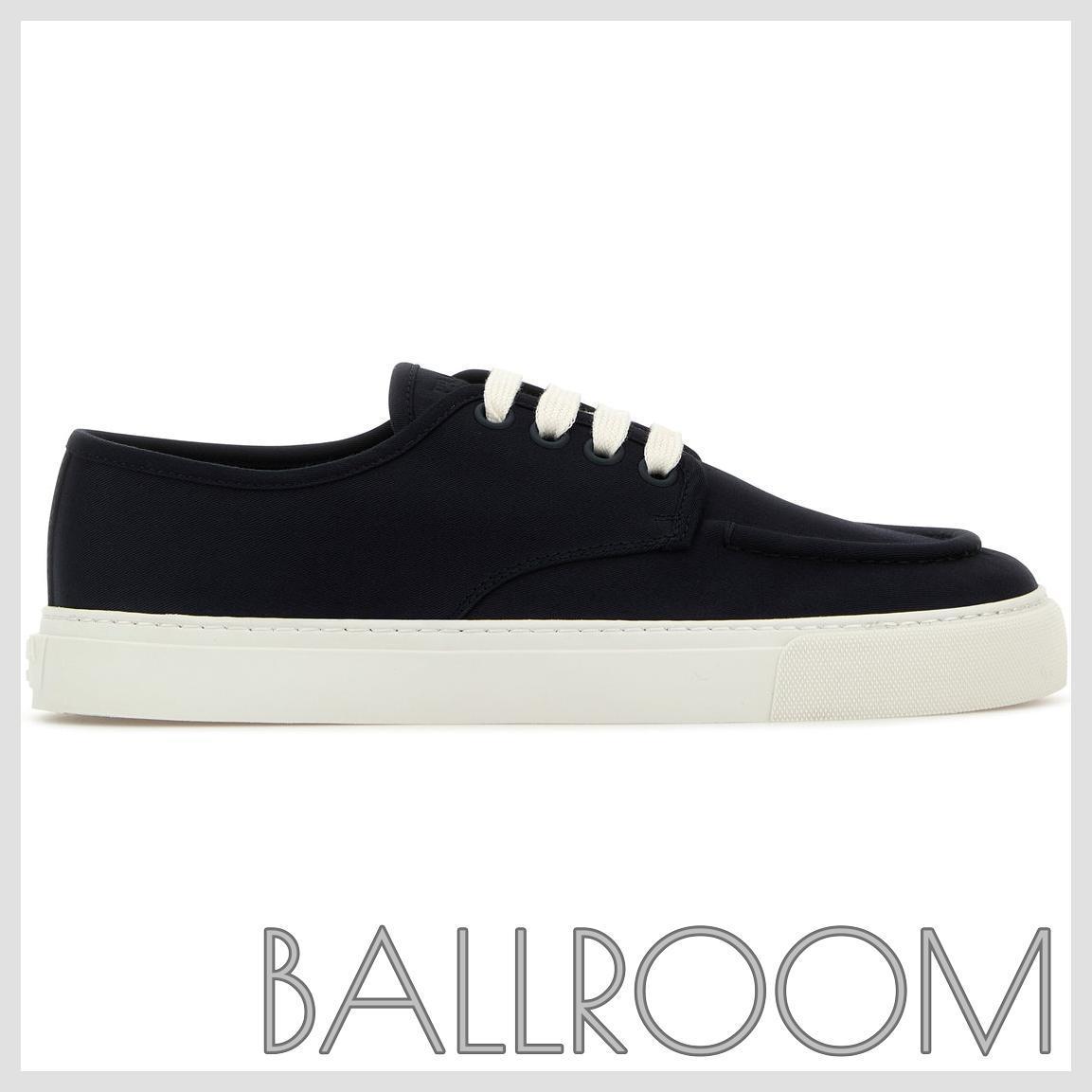 スニーカー PRADA NAVY BLUE CANVAS SNEAKERS