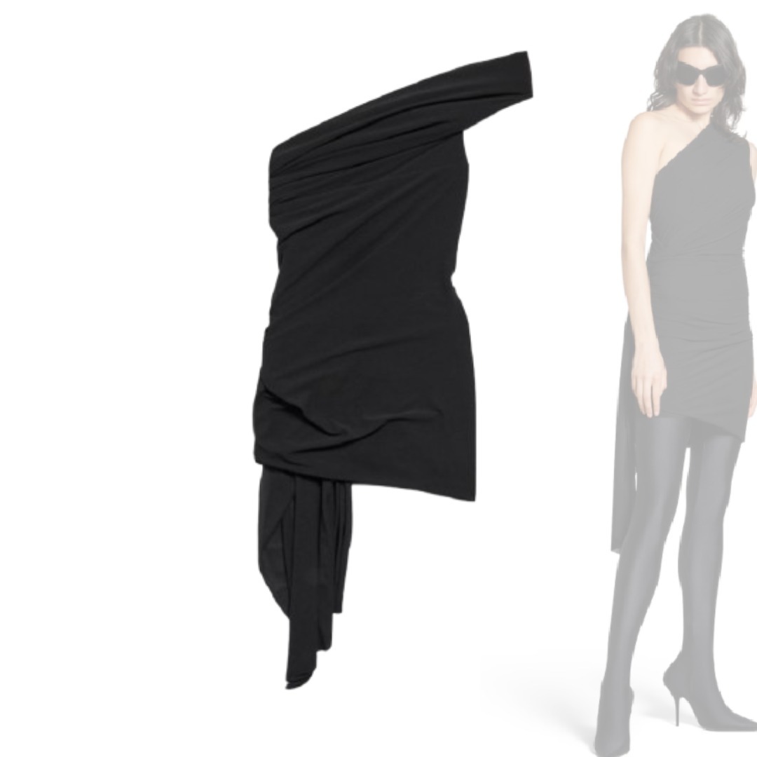 【 BALENCIAGA 】 Twisted ミニ ドレス Twisted Mini Dress