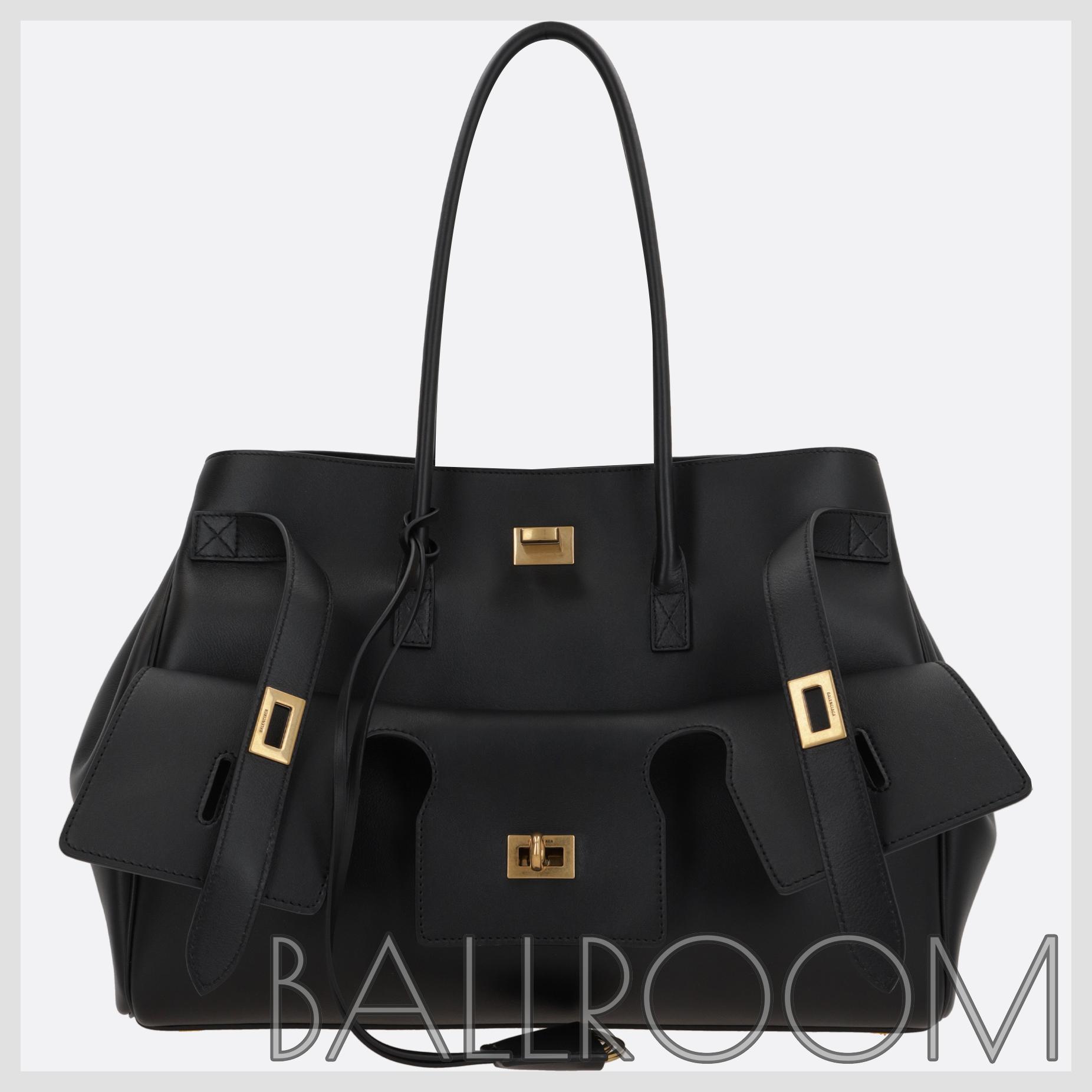 ハンドバッグ BALENCIAGA CARRY ALL BEL AIR MEDIUM SMOOTH LEATHER HANDBAG
