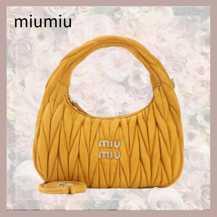 新品☆Miu Miu☆ワンダー マトラッセ ジップハンドバッグ