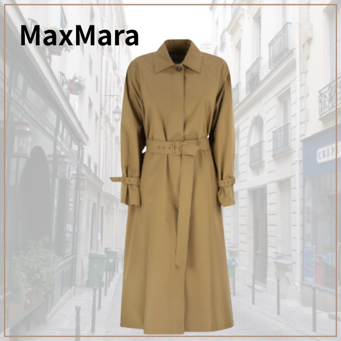新品☆Max Mara☆エポッシュ ボタンディテール ベルト付きコート