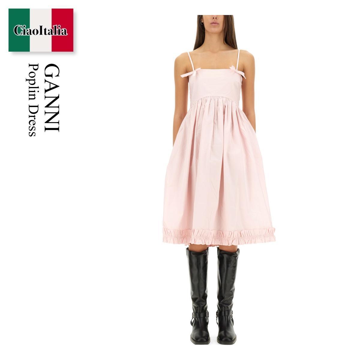ワンピース Ganni Poplin Dress
