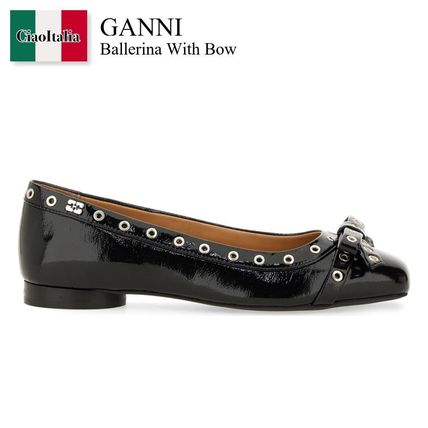 GANNI♡ バレエシューズ アニマリア ポリエステル Ganni(ガニー) バレエシューズ(レディース) - 海外通販のBUYMA