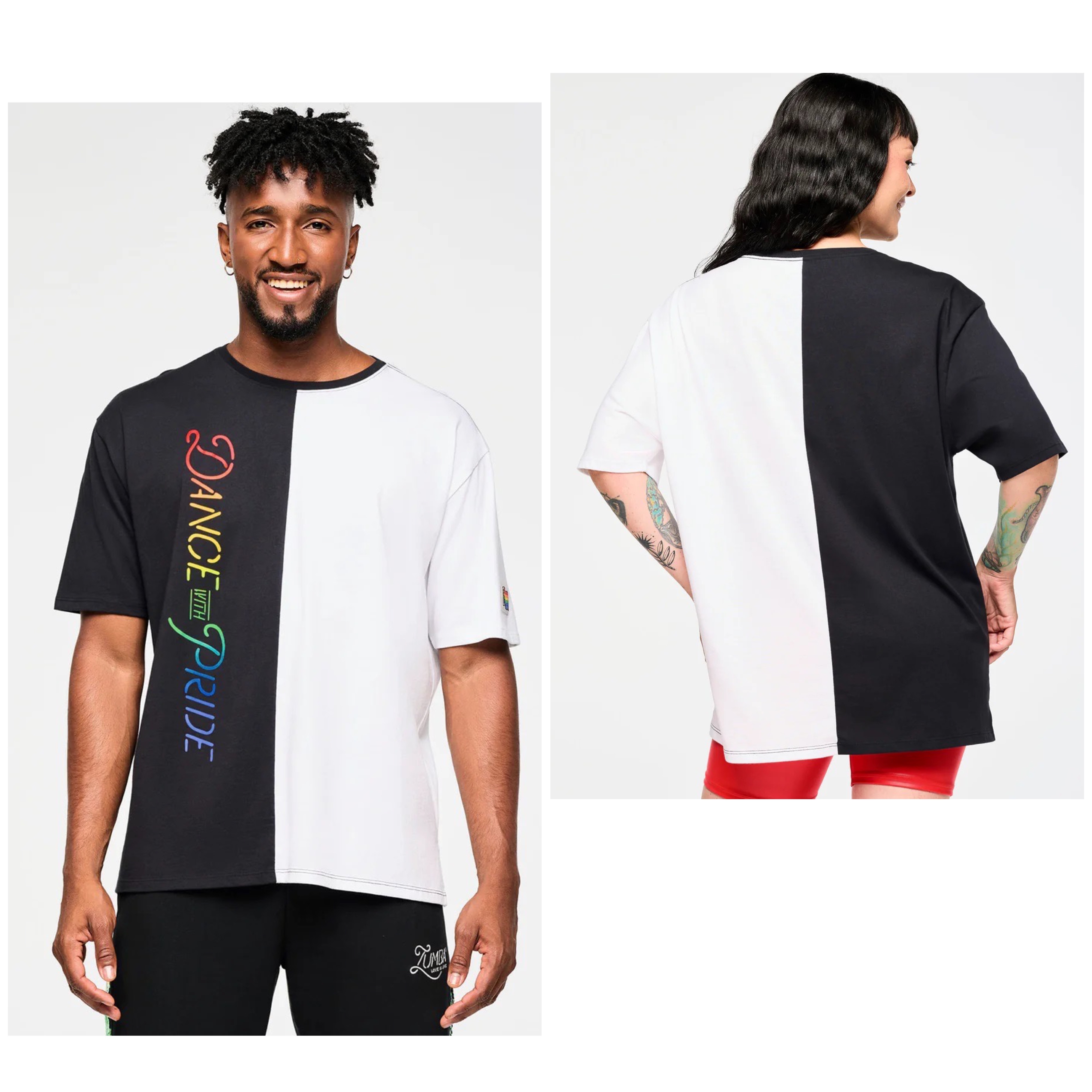 新作♪ユニセックス Zumba Men's Oversized Crew Neck Tee