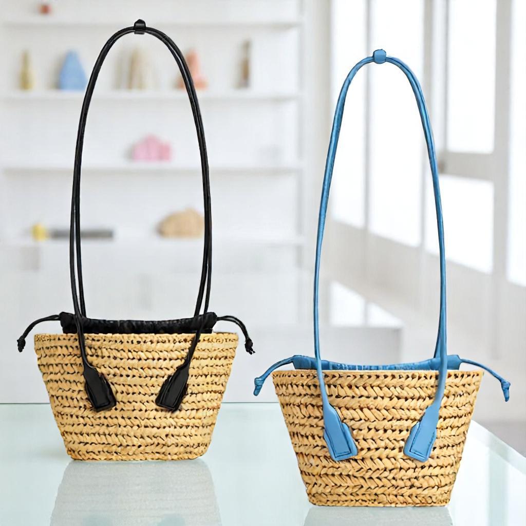 直営店☆BOTTEGA VENETA☆SAMLL ARCO ラフィア バスケットバッグ