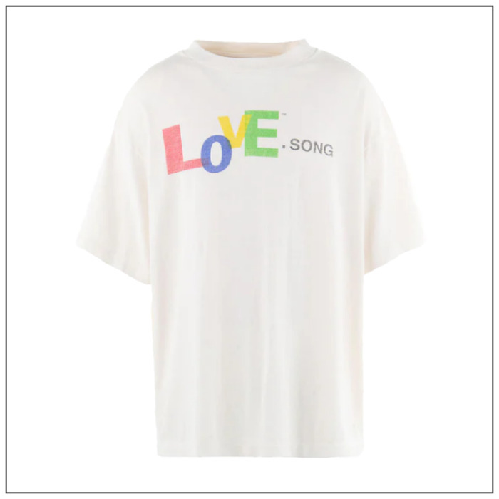 【SAINT Mxxxxxx】SS TEE LOVE SONG WHITE /Tシャツ/要在庫確認