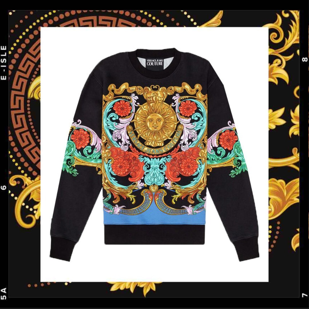 【Versace Jeans Couture】サンフラワーガーランド スウェット