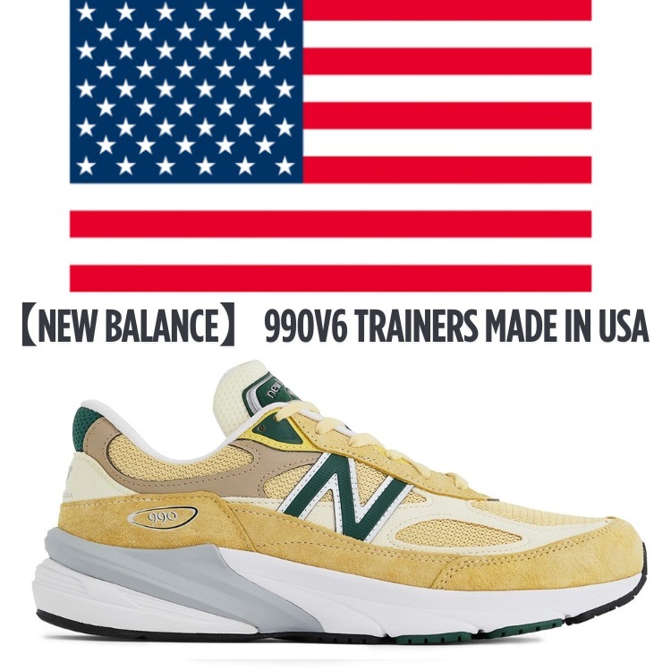 【SALE】NEW BALANCE 990V6 TRAINERS ニューバランス Sulphur