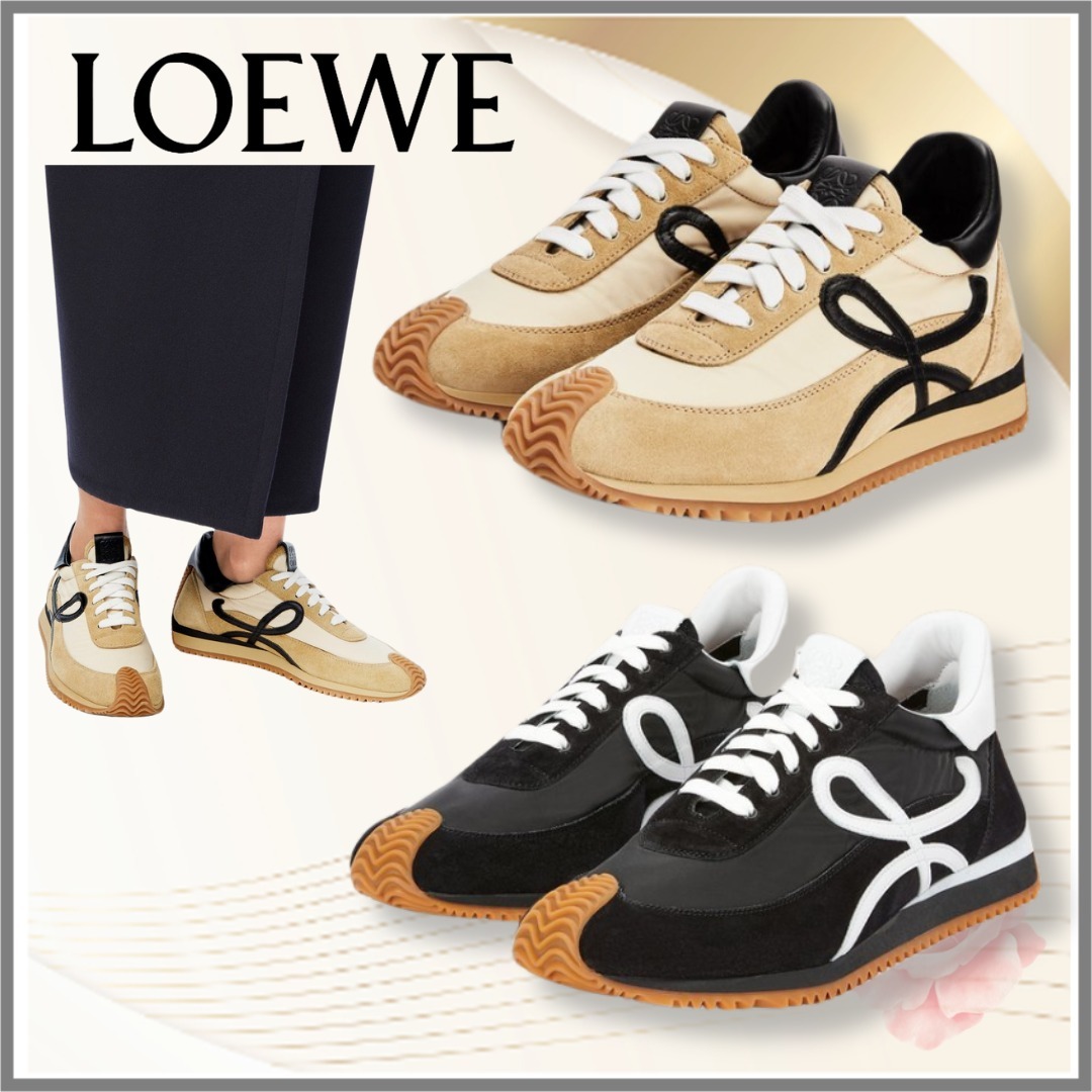 【LOEWE】ナイロンとスエードのフローランナー