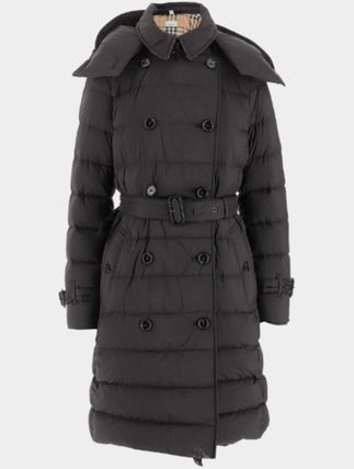 Burberry フード付きキルティングダウンジャケット