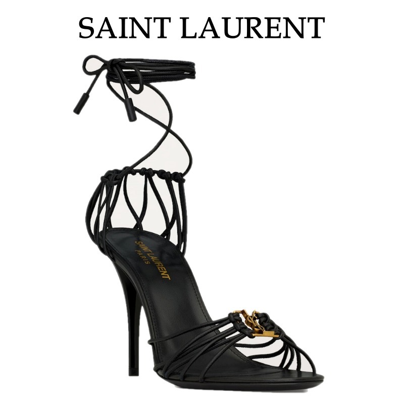 【Saint Laurent】バビロンヒールサンダル 90