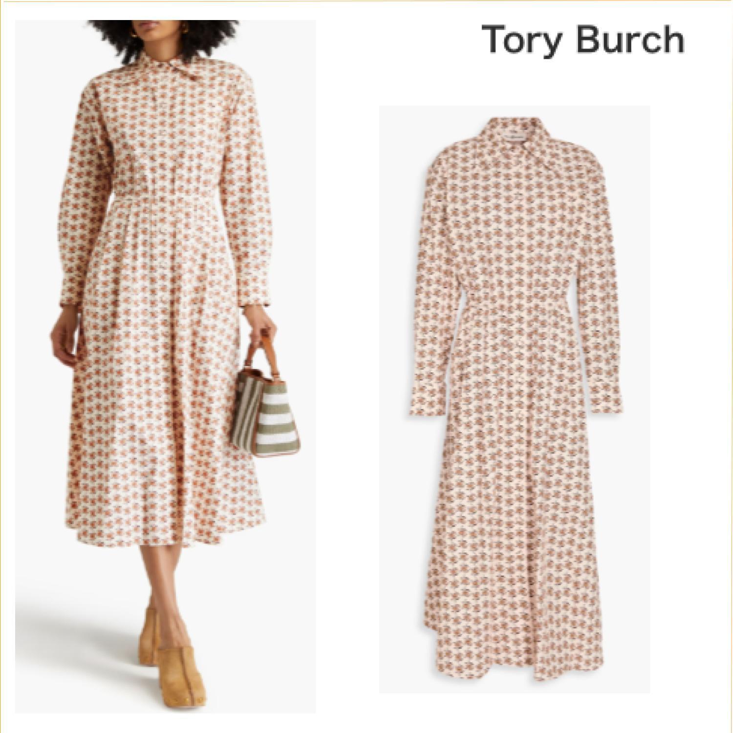 おすすめ☆ TORY BURCH コットン ミディシャツワンピース