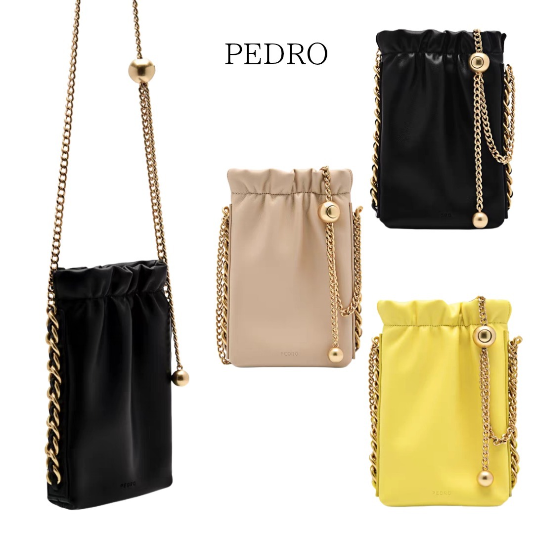 ペドロ PEDRO ミニチェーン ソフトバンケットバッグ