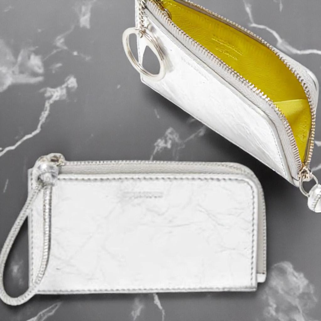 直営店☆JIL SANDER☆ GIRO ロゴ レザー キーケース 小銭入れ