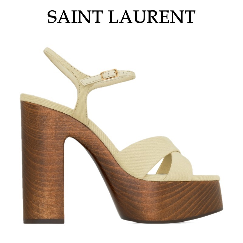 【Saint Laurent】ビアンカ プラットフォームサンダル 125