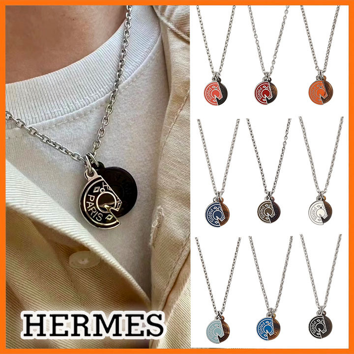 【メンズに大人気！】HERMES カルーゼル ネックレス